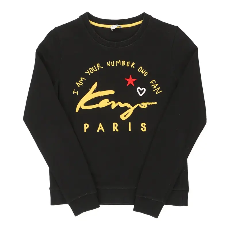 Paris Kenzo Sweatshirt - Small Black Cotton | Size: small