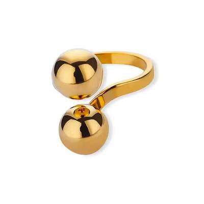 304 Stainless Steel Adjustable Cuff Rings for Women