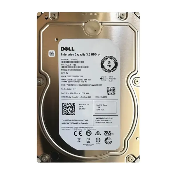 1TZ275-150 Seagate 2TB 12Gb/s SAS 7200 3.5-inch 128MB Hard Drive