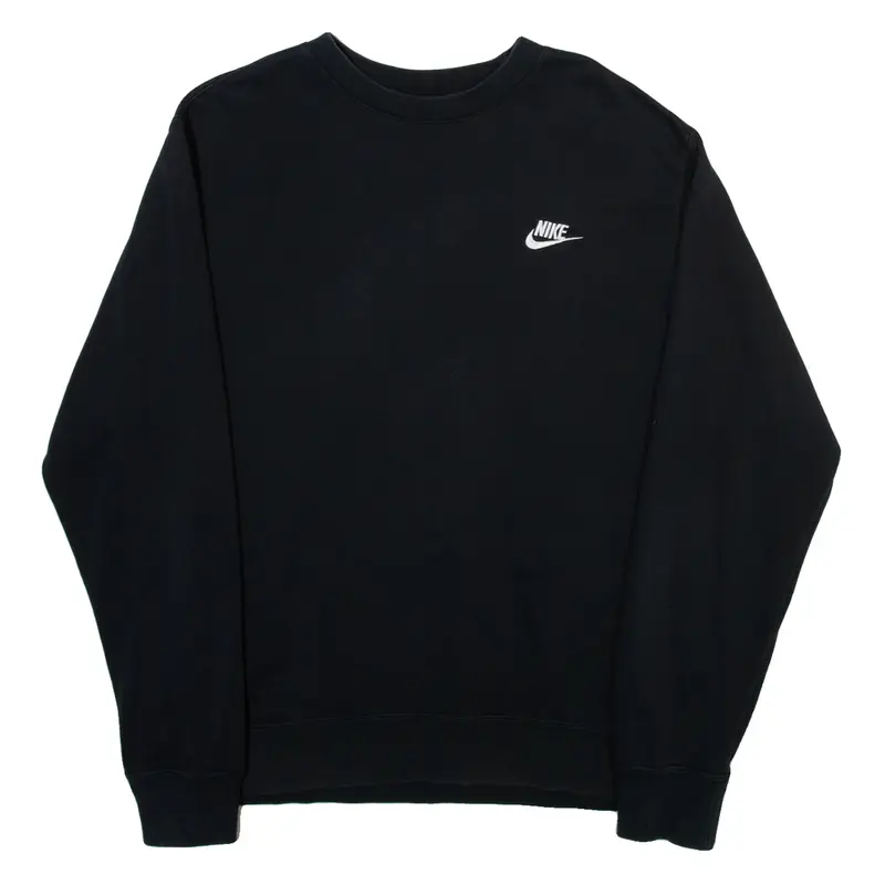 NIKE Mens Sweatshirt Black Crew Neck M
