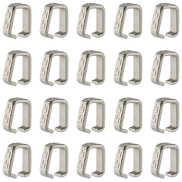 100Pcs 304 Stainless Steel Snap On Bails