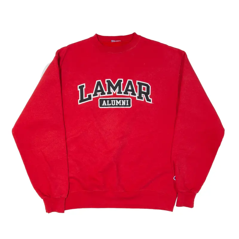 CHAMPION Lamar Alumni USA Sweatshirt Red Mens M