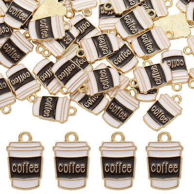 80Pcs Alloy Enamel Pendants