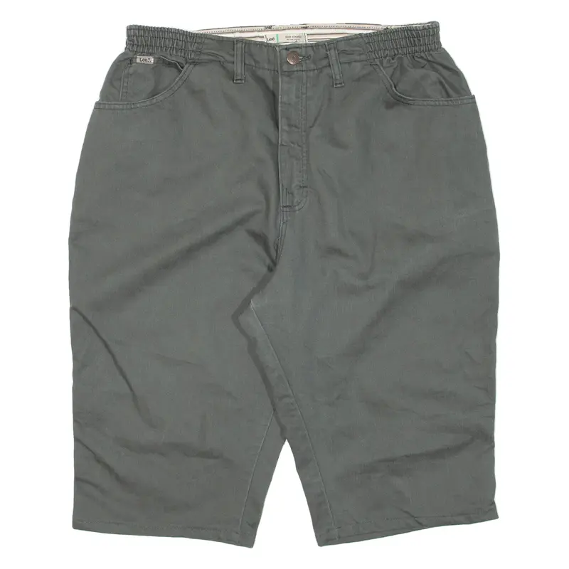 LEE Womens Jorts Shorts Green L W32