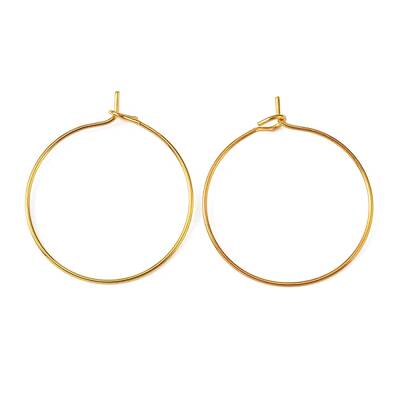 Brass Wine Glass Charm Rings