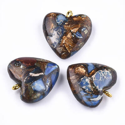 Assembled Bronzite and Imperial Jasper Pendants