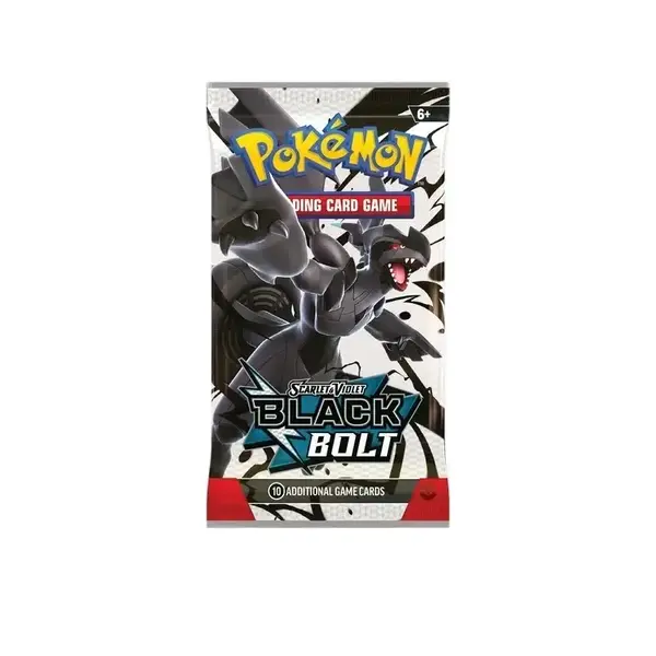 Pokemon Black Bolt Booster Pack - 10 Additional Game Cards for Collectors and Players Aged 6+