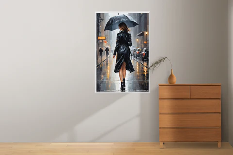 Umbrella in the Storm - Digital Print