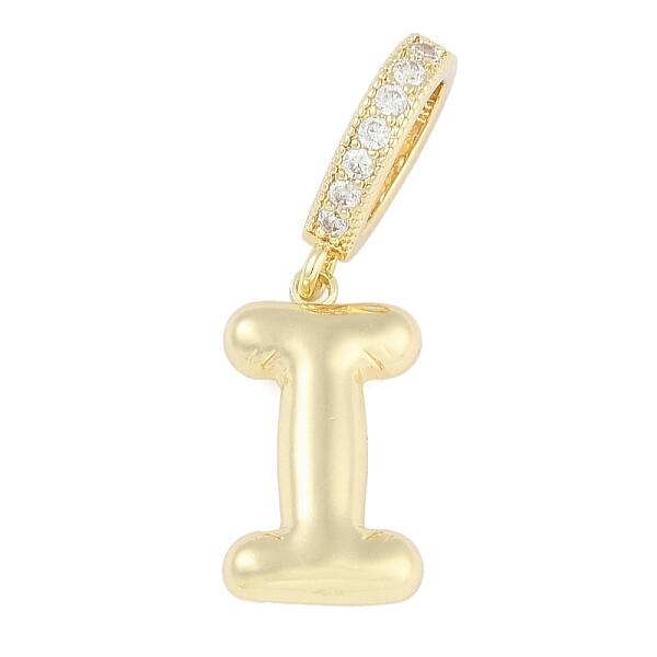 Brass Micro Pave Clear Cubic Zirconia Pendants