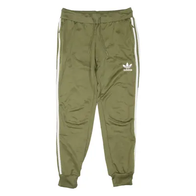 ADIDAS ORIGINALS Womens Track Pants Green Tapered UK 12 W30 L29