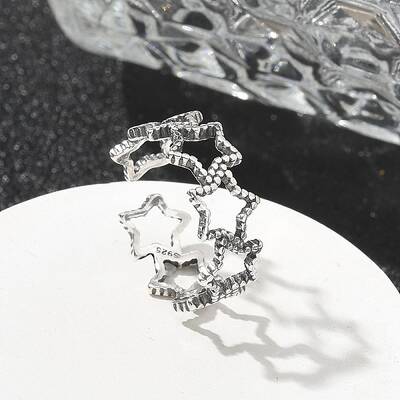 Sterling Silver Open Cuff Rings for Women