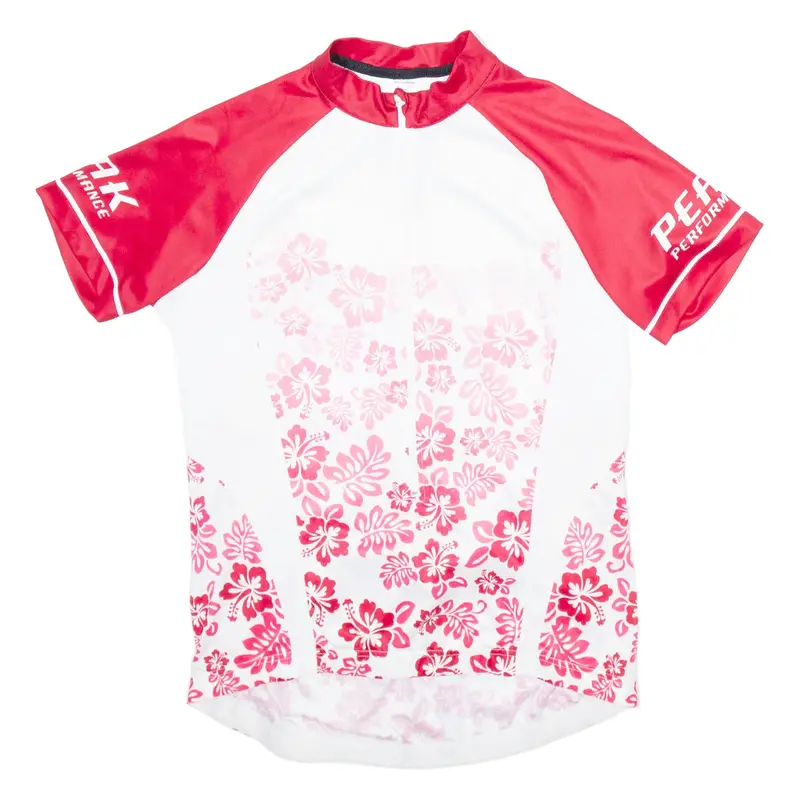 PEAK PERFORMANCE Cycling Womens Jersey White 1/4 Zip M