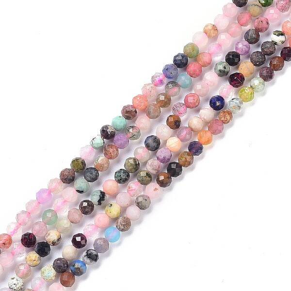 Natural Mixed Stone Faceted Beads Strands