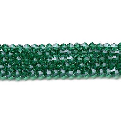 Transparent Electroplate Glass Beads Strands