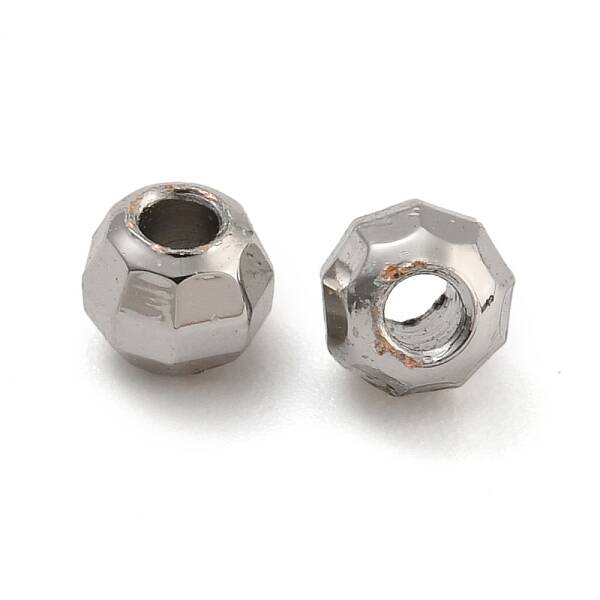 Rack Plated Round Brass Beads
