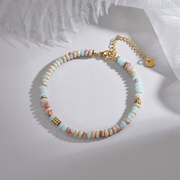 Handmade beaded pearl bracelet