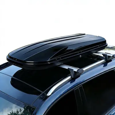 Garvee Rooftop Cargo Box Carrier, 19.4 Cubic Feet Hardshell, Dual-Side Opening, Universal Fit for Cars & SUVs, 165 lbs Capaci...