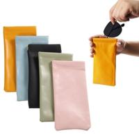 5 Packs Glasses Case, Anti-scratch Soft Eyeglass Case Portable Squeeze Top Leather Glasses Case for Women Men
