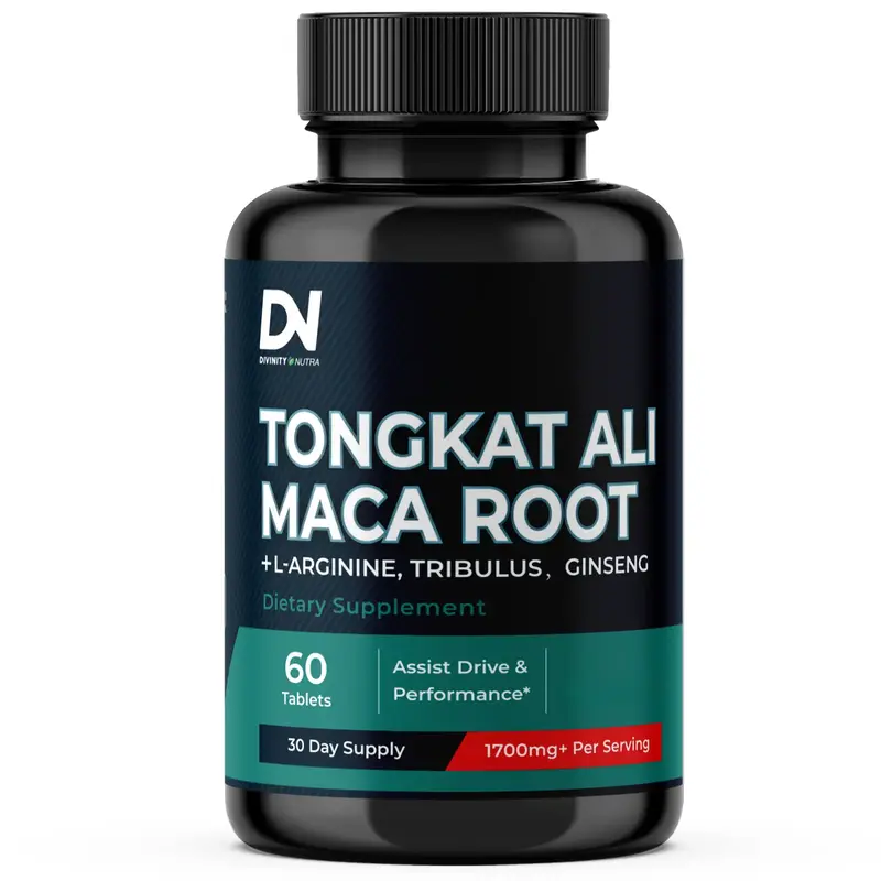 DN Tongkat Ali 400mg Supplements with Maca Root, L-Arginine, Tribulus, Ginseng Calcium, Zinc, Performance Premium Supplement,...