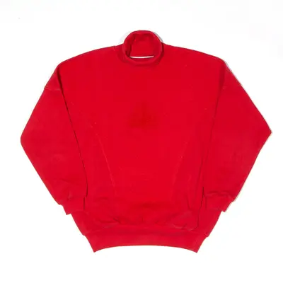 ST. MICHAEL Sweatshirt Red Roll Neck 80s Womens L