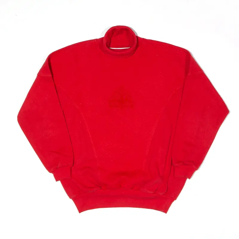 ST. MICHAEL Sweatshirt Red Roll Neck 80s Womens L