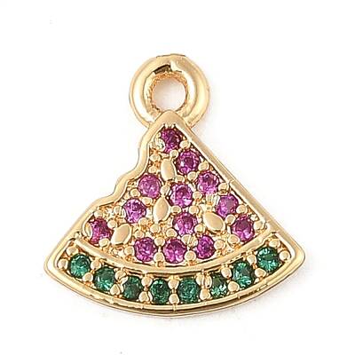Brass Micro Pave Cubic Zirconia Pendants