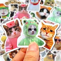 10/50/100pcs Funny Cat Stickers Cartoon Cute Decals Toy Stationery Guitar Phone Bicycle Laptop Luggage Car Graffiti Kids Stic...