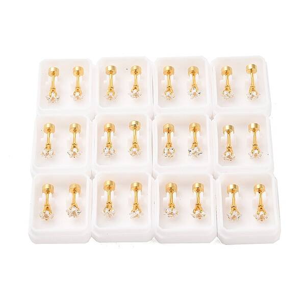 Star Glass Ear Fake Plugs