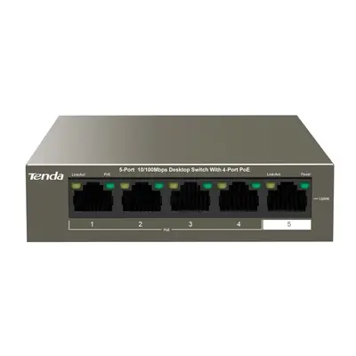 Tenda TEF1105P-4-63W | 5-Port 10/100Mbps Desktop Switch with 4-Port PoE