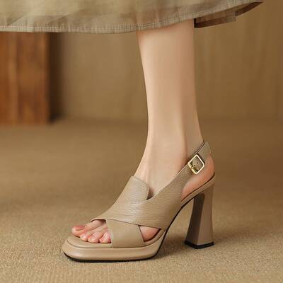 CHIKO Kamari Open Toe Block Heels Platforms Sandals