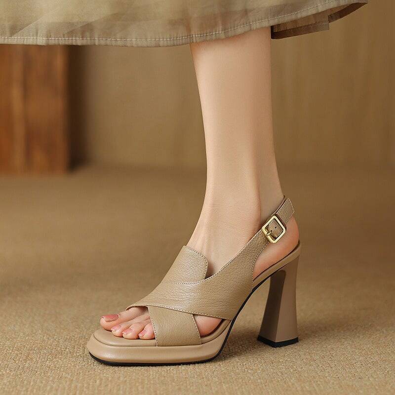 CHIKO Kamari Open Toe Block Heels Platforms Sandals