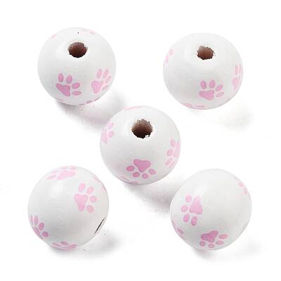 Dog Theme Wood Beads