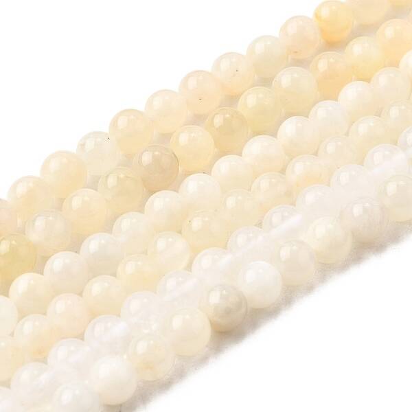 Natural White Moonstone Beads Strands