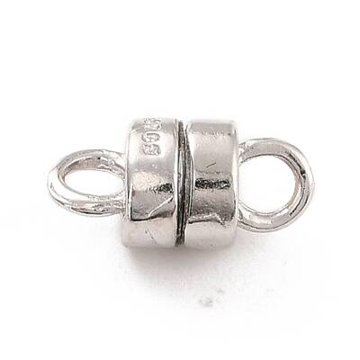 Anti-Tarnish Rhodium Plated 925 Sterling Silver Magnetic Clasps