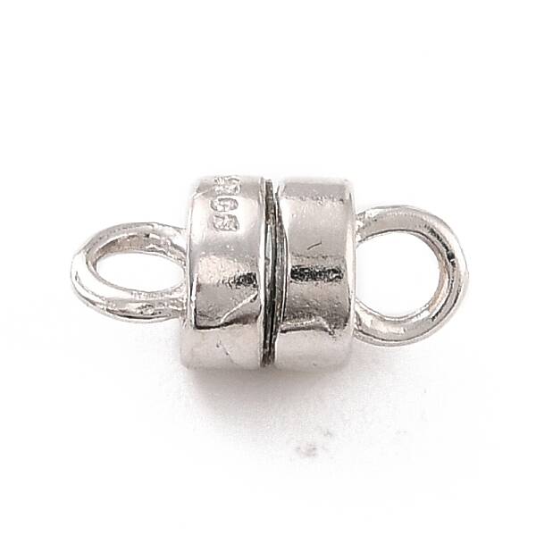 Anti-Tarnish Rhodium Plated 925 Sterling Silver Magnetic Clasps