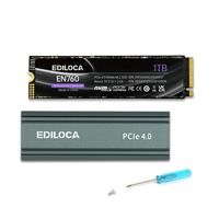 Ediloca EN760 SSD with Heatsink 1TB PCIe Gen4, NVMe M.2 2280, 3D NAND TLC, Up to 5000MB/s, Internal Solid State Drive, Dynami...