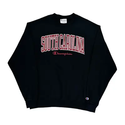 South Carolina Champion College Sweatshirt - Large Black Cotton Blend