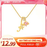 GANIA Art Design Letter Necklace Fashion latest custom personalized name necklace exquisite gift accessories for women, girls