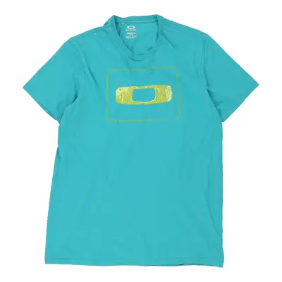 Oakley T-Shirt - Large Blue Cotton