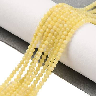 Natural Lemon Jade Bead Strands