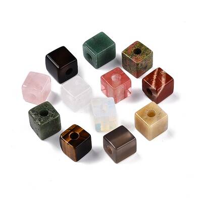 Natural & Synthetic Mixed Stone European Beads