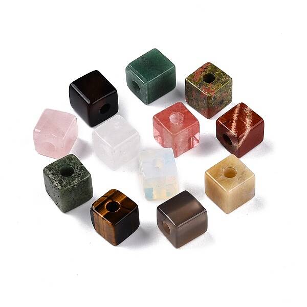 Natural & Synthetic Mixed Stone European Beads