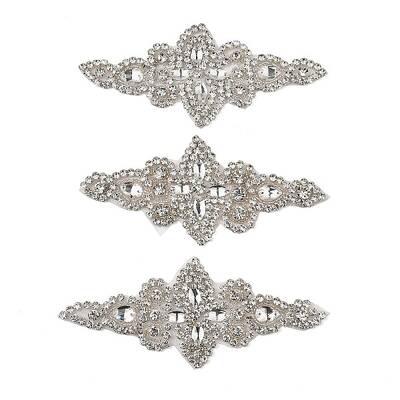 Flower Glass Rhinestone Patches