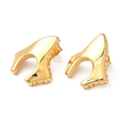 Ion Plating(IP) 304 Stainless Steel Arch Stud Earrings