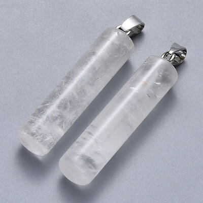Natural Quartz Crystal Pendants