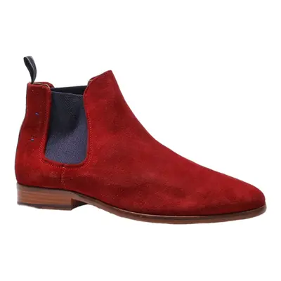 SALAMANDER Chelsea Boots Red Suede Mens UK 9