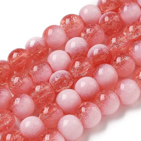 Crackle Glass Beads Strands