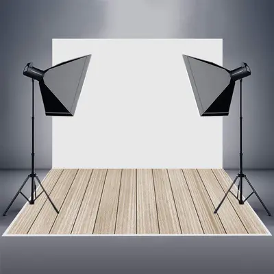 Vertical Light Color Wooden Board Rubber Floor Mat - Aperturee