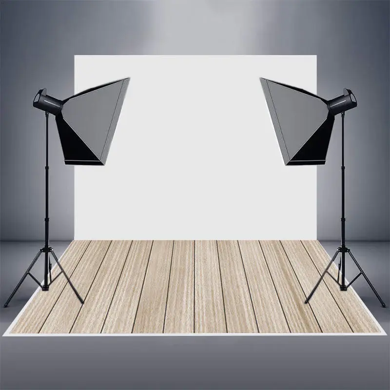Vertical Light Color Wooden Board Rubber Floor Mat - Aperturee