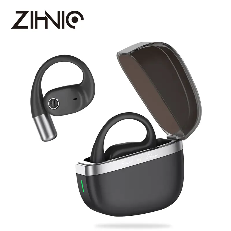 ZIHNIC Headphones,True Wireless Open Ear Earbuds Bluetooth 5.4, IPX5 Waterproof,35Hrs Playtime,On Ear Headphones Immersive Pr...